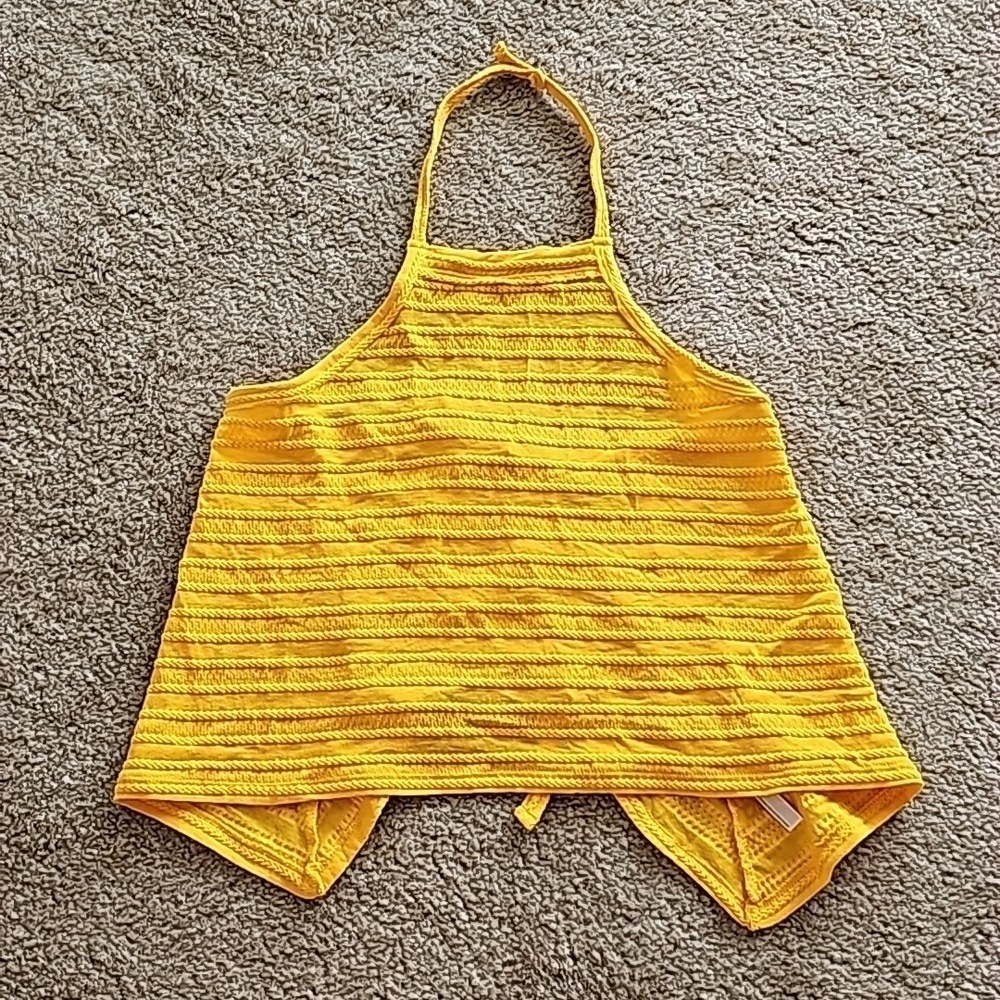 Free People Yellow Halter Top XS